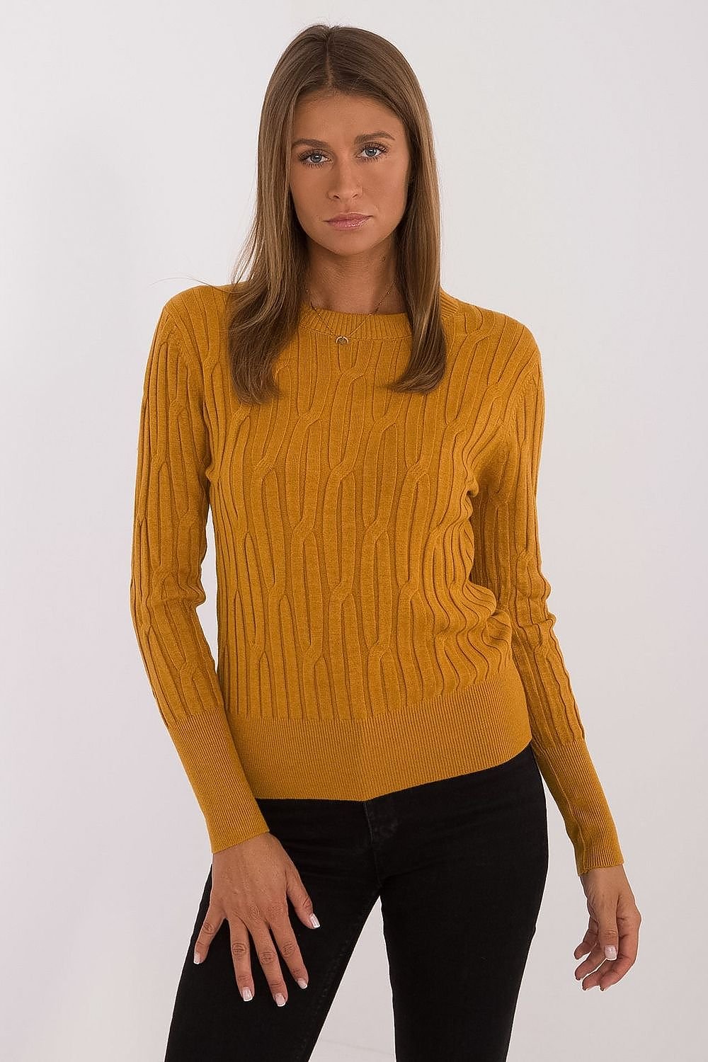 Vielseitiger Damen-Casual-Pullover mit Rundhalsausschnitt und langer Ärmeln