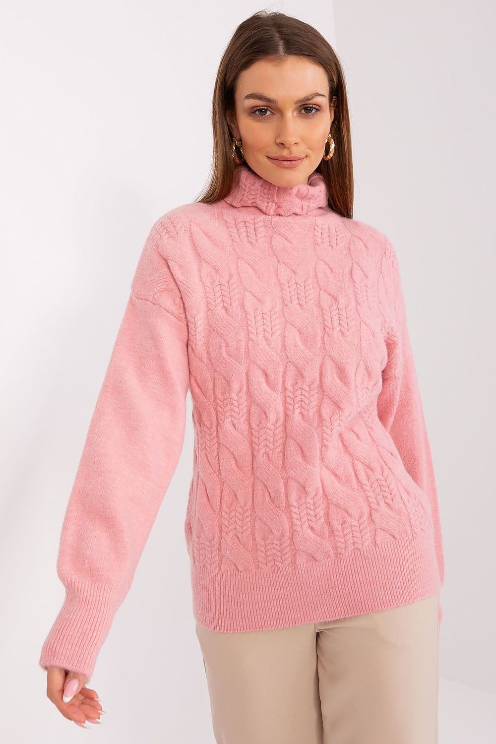 Klassiker: Rollkragenpullover mit langer Passform