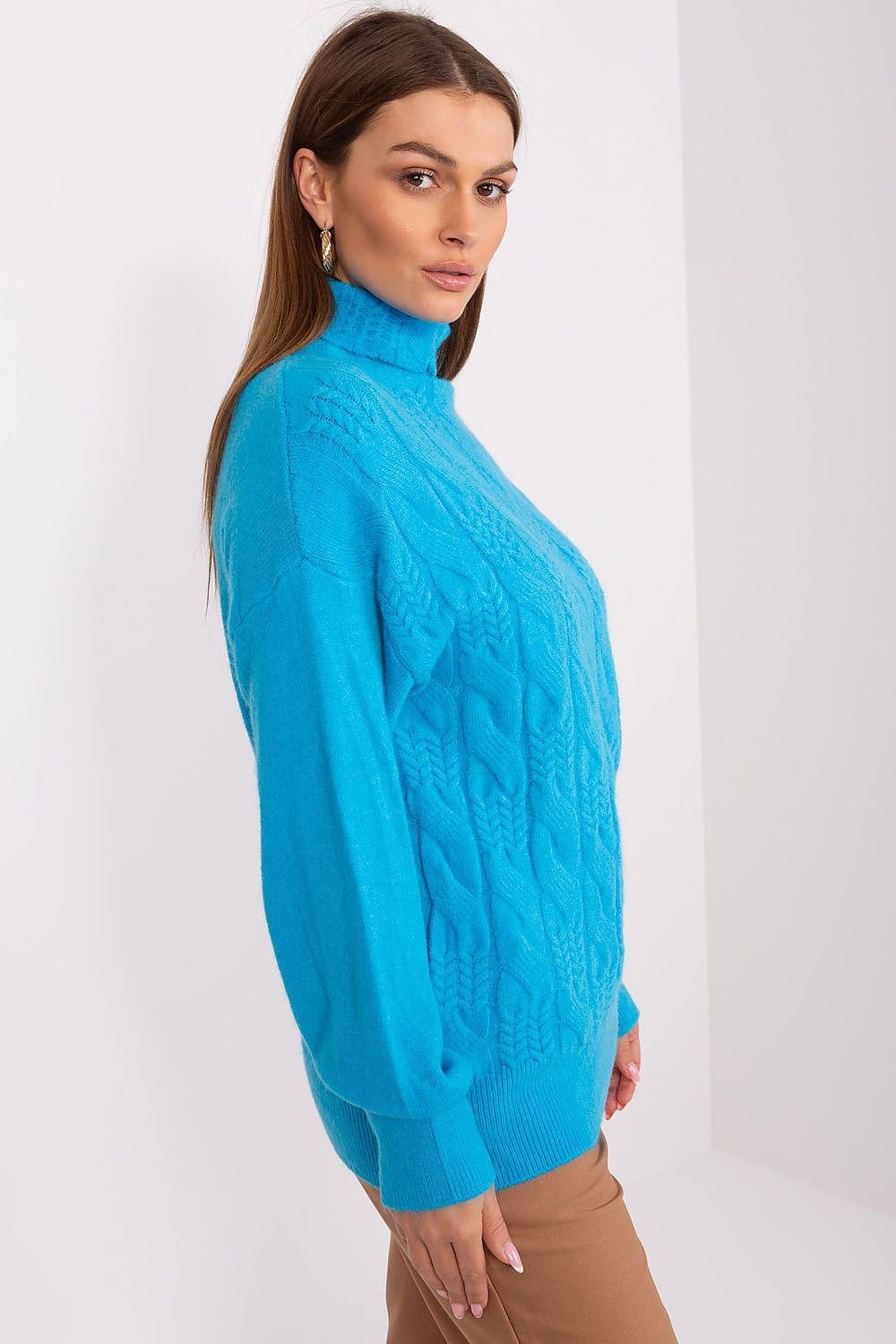 Klassiker: Rollkragenpullover mit langer Passform