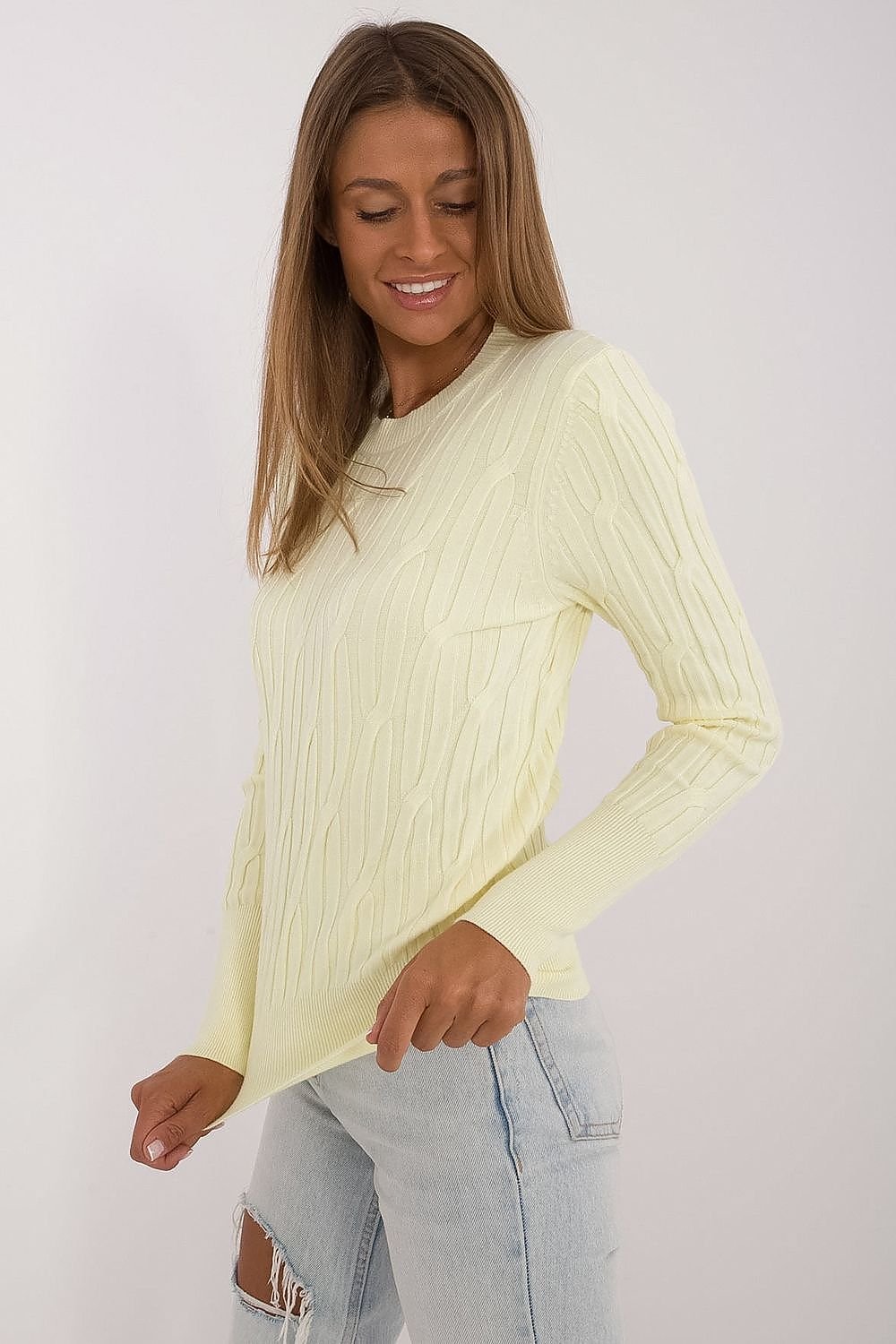 Vielseitiger Damen-Casual-Pullover mit Rundhalsausschnitt und langer Ärmeln