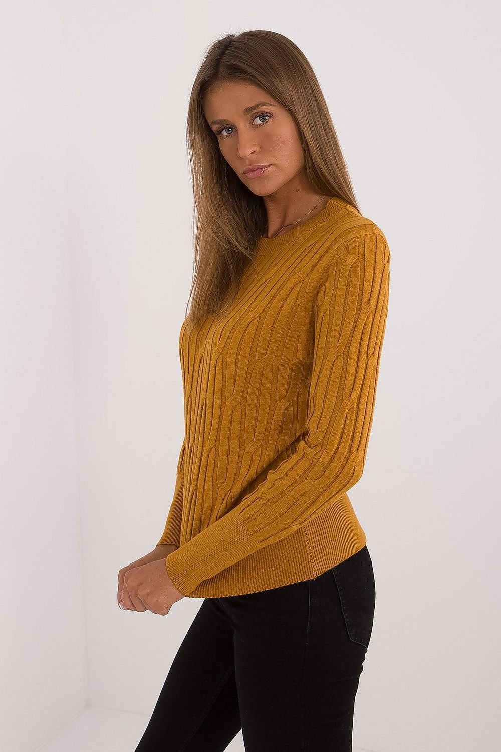 Vielseitiger Damen-Casual-Pullover mit Rundhalsausschnitt und langer Ärmeln