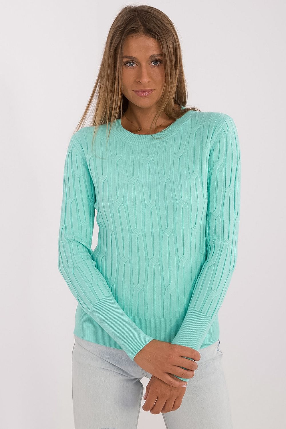 Vielseitiger Damen-Casual-Pullover mit Rundhalsausschnitt und langer Ärmeln