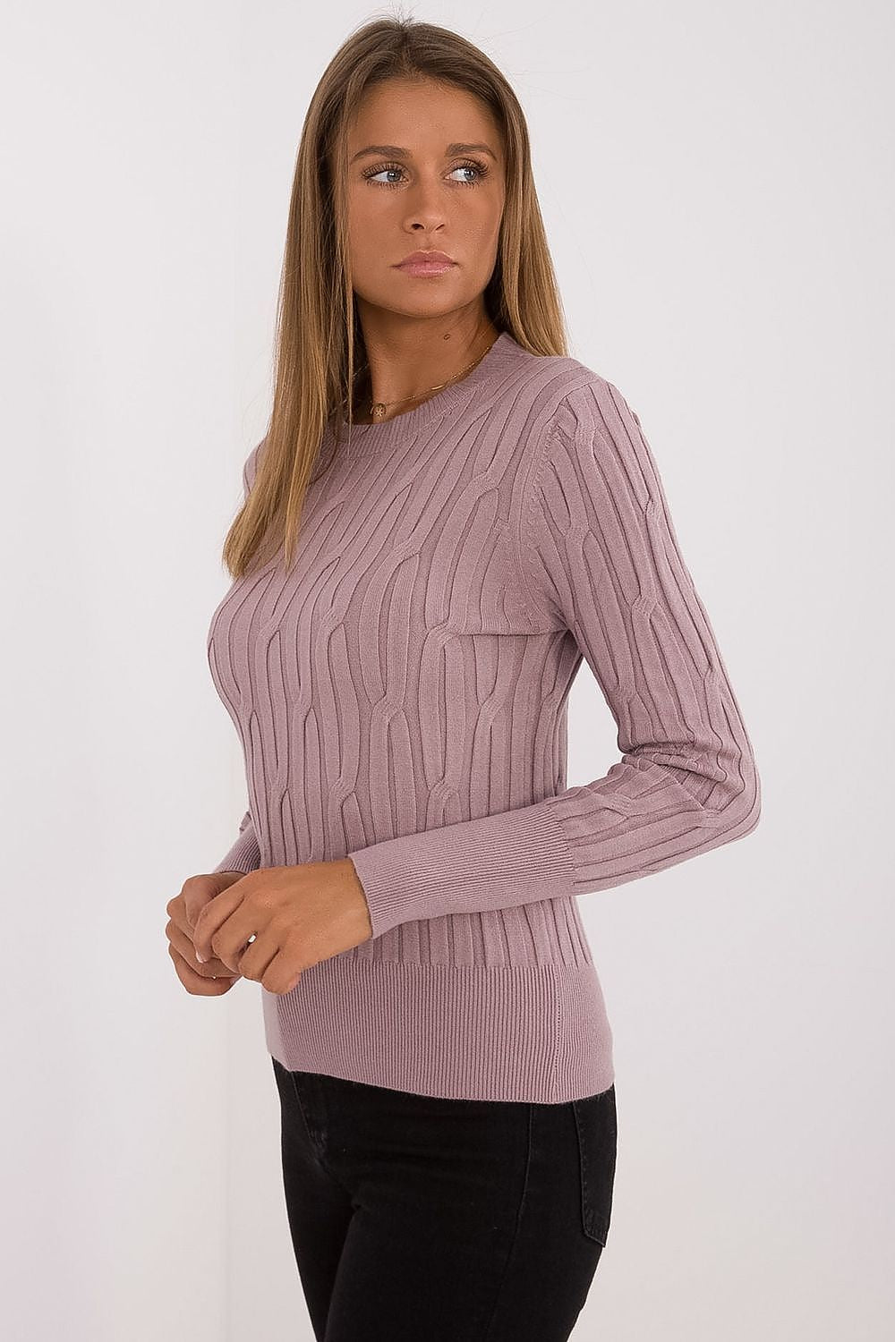 Vielseitiger Damen-Casual-Pullover mit Rundhalsausschnitt und langer Ärmeln
