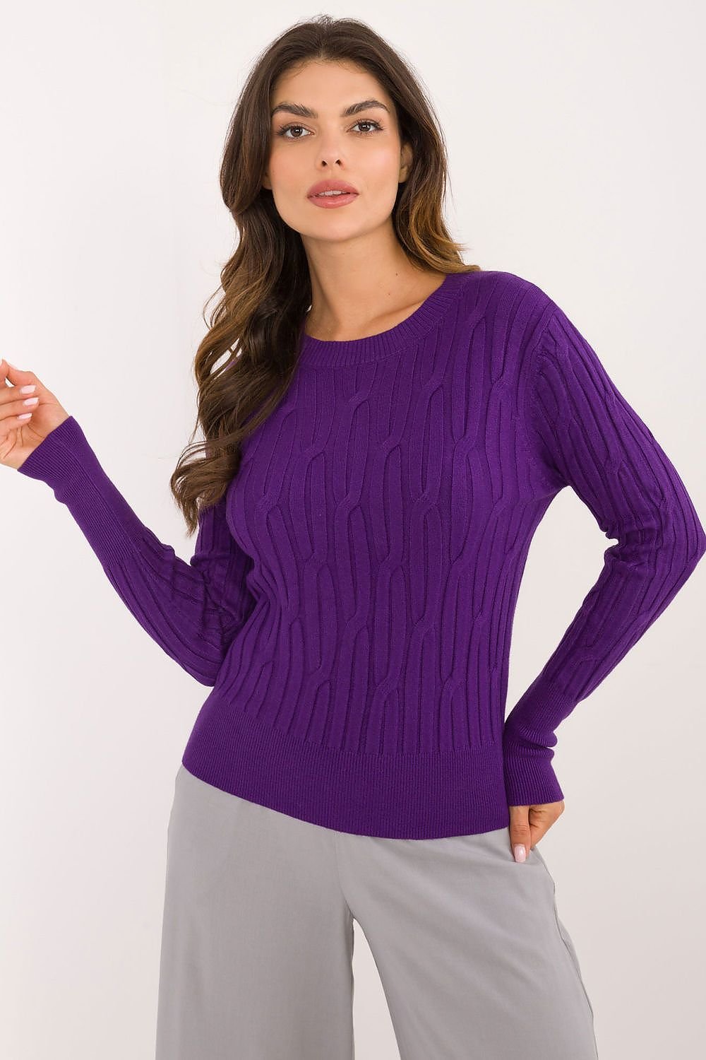 Vielseitiger Damen-Casual-Pullover mit Rundhalsausschnitt und langer Ärmeln