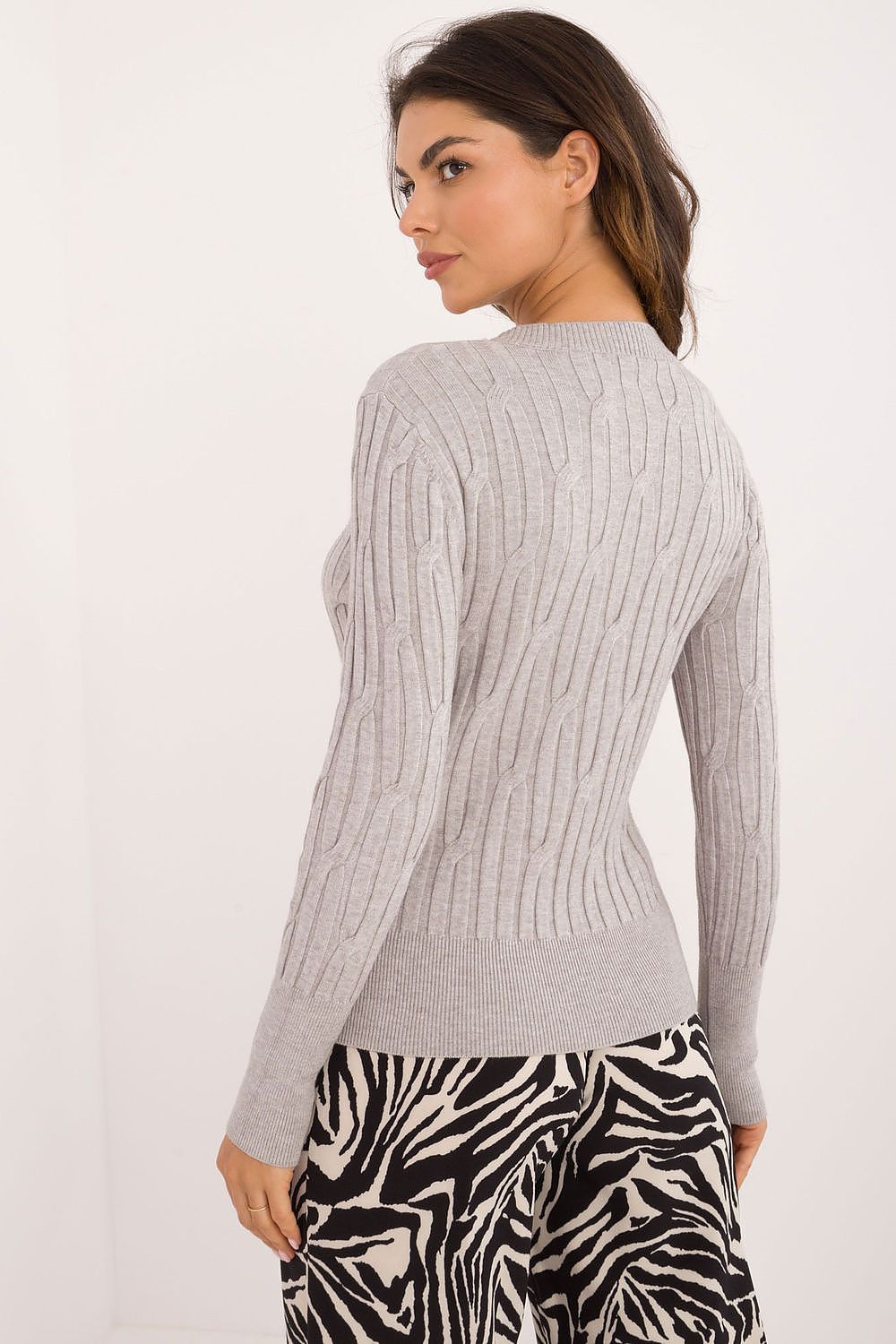 Vielseitiger Damen-Casual-Pullover mit Rundhalsausschnitt und langer Ärmeln