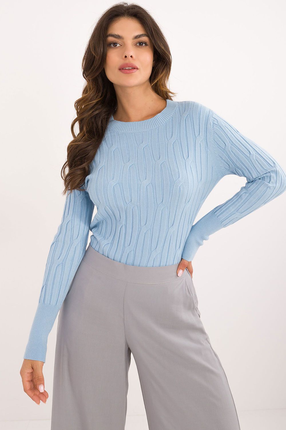 Vielseitiger Damen-Casual-Pullover mit Rundhalsausschnitt und langer Ärmeln
