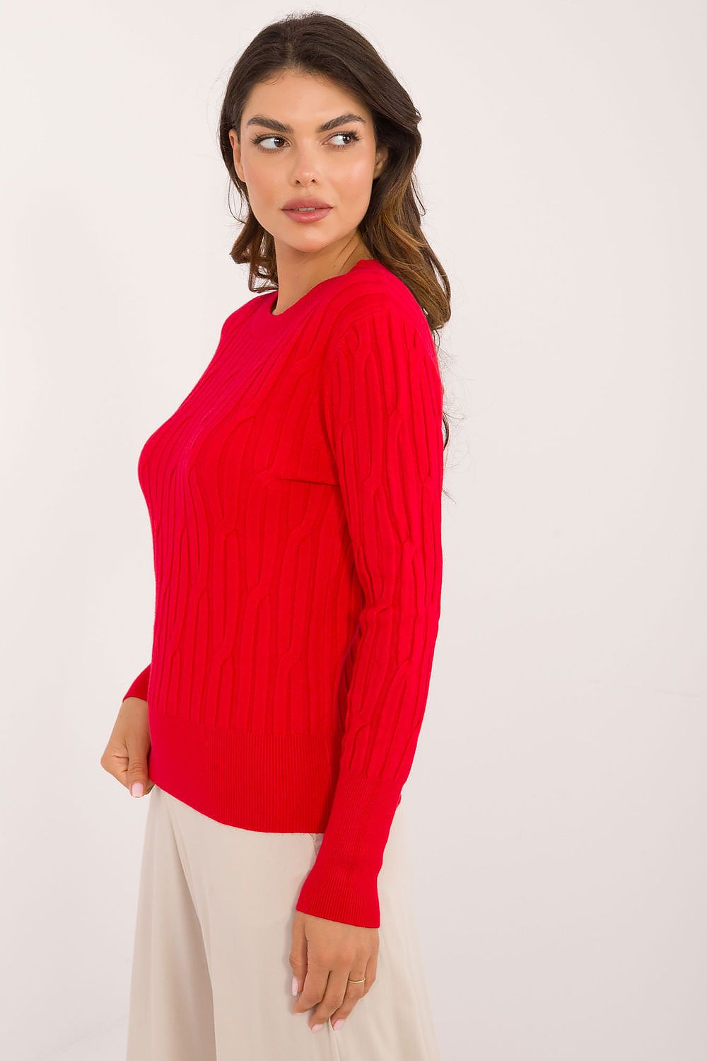 Vielseitiger Damen-Casual-Pullover mit Rundhalsausschnitt und langer Ärmeln