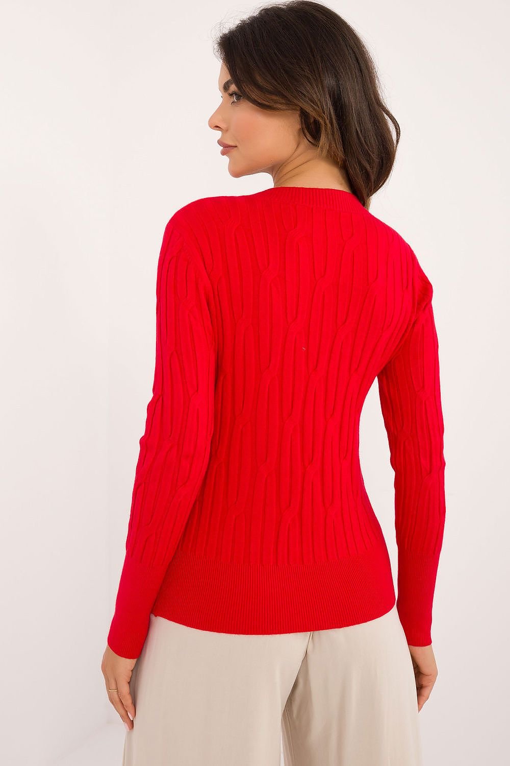 Vielseitiger Damen-Casual-Pullover mit Rundhalsausschnitt und langer Ärmeln