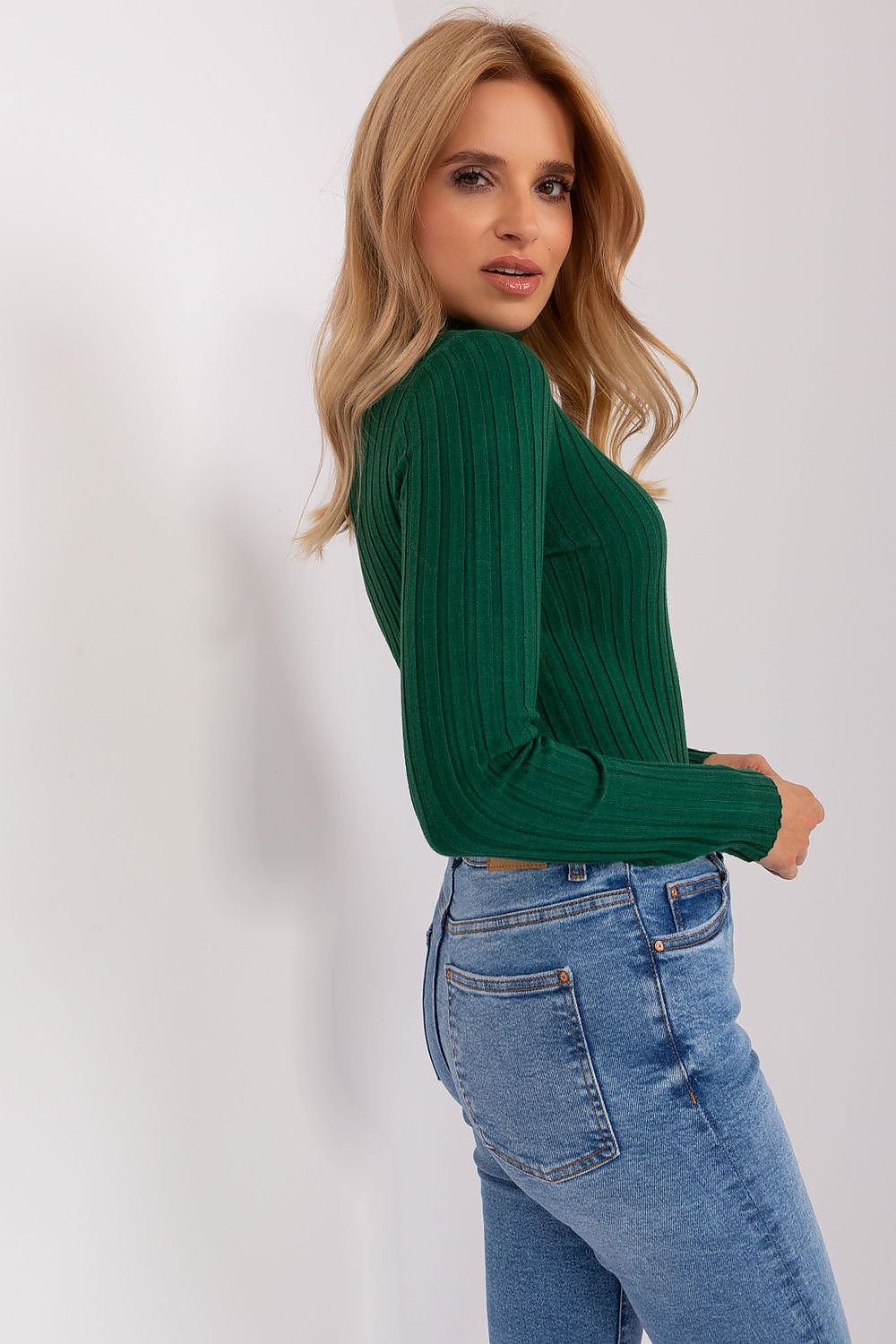 Klassischer Rollkragenpullover aus Weicher Viskose