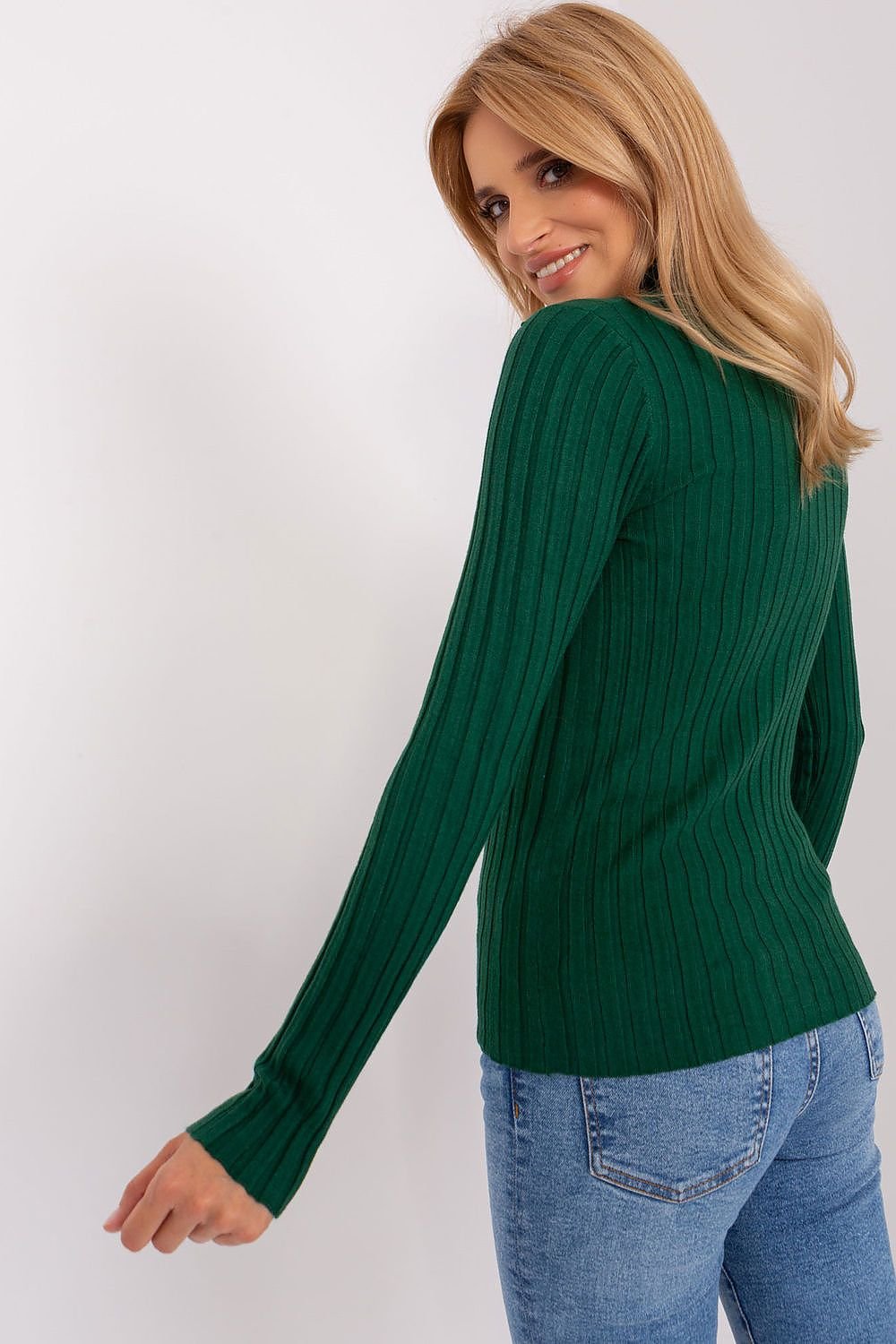 Klassischer Rollkragenpullover aus Weicher Viskose