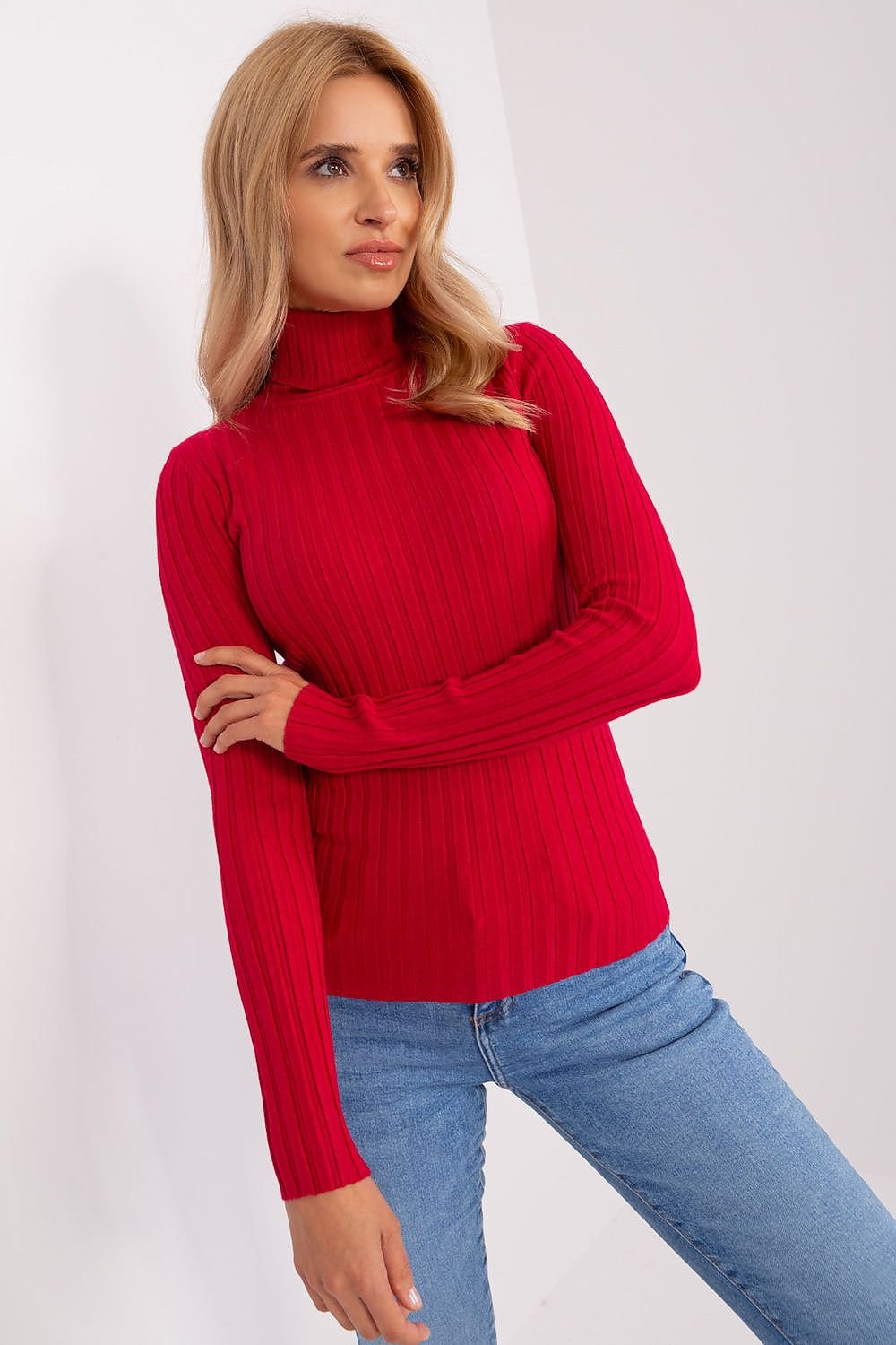 Klassischer Rollkragenpullover aus Weicher Viskose