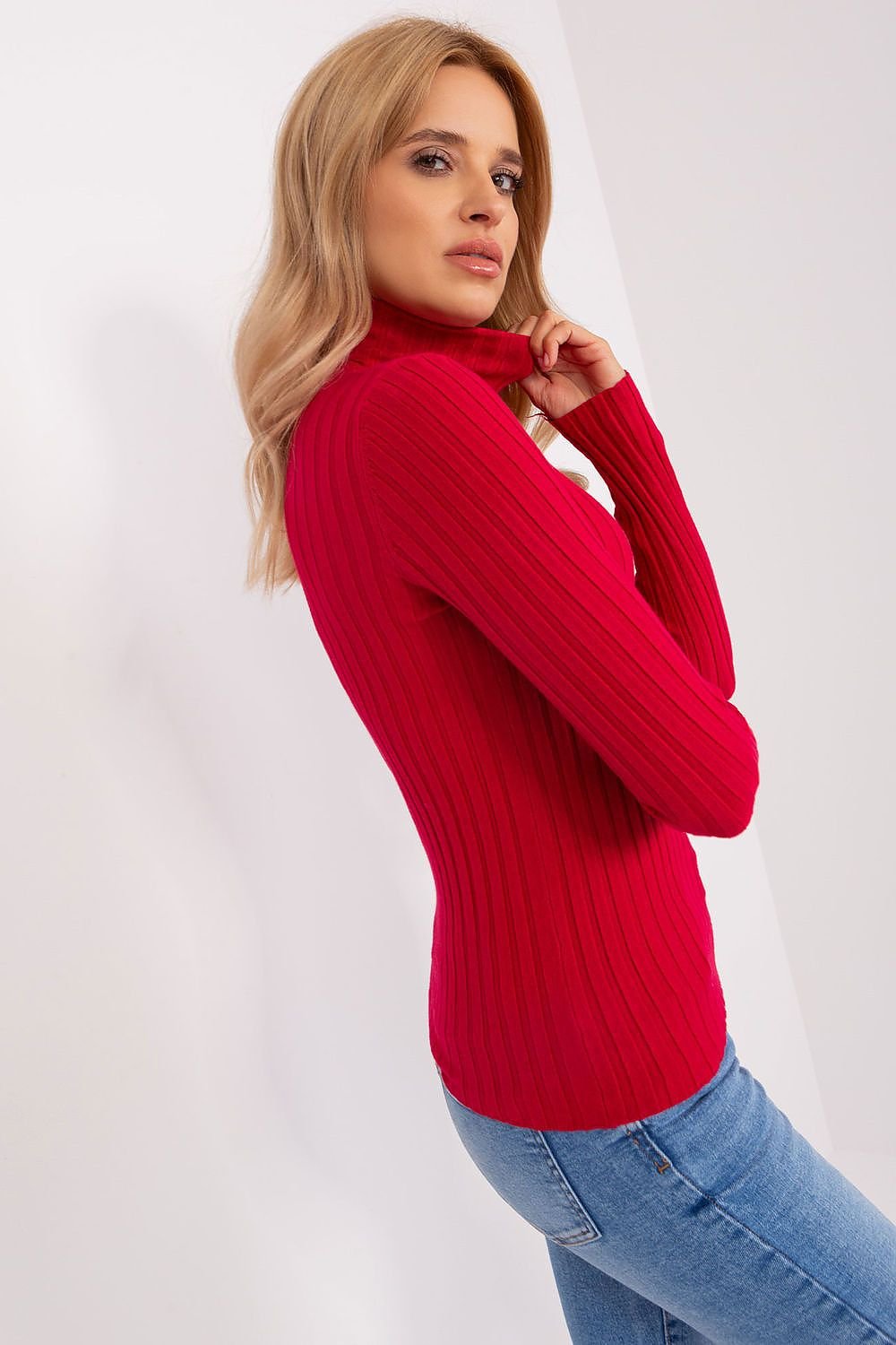Klassischer Rollkragenpullover aus Weicher Viskose