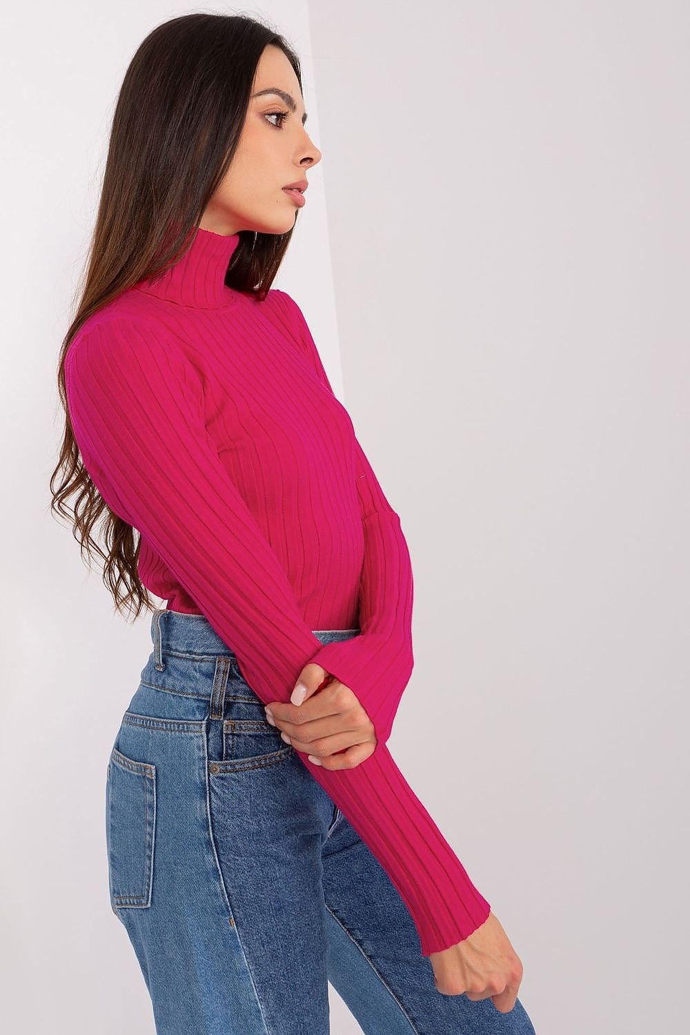 Klassischer Rollkragenpullover aus Weicher Viskose