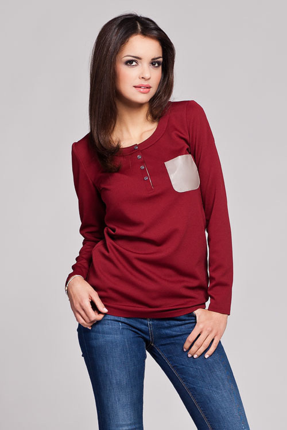 Bluse model 27977 Figl