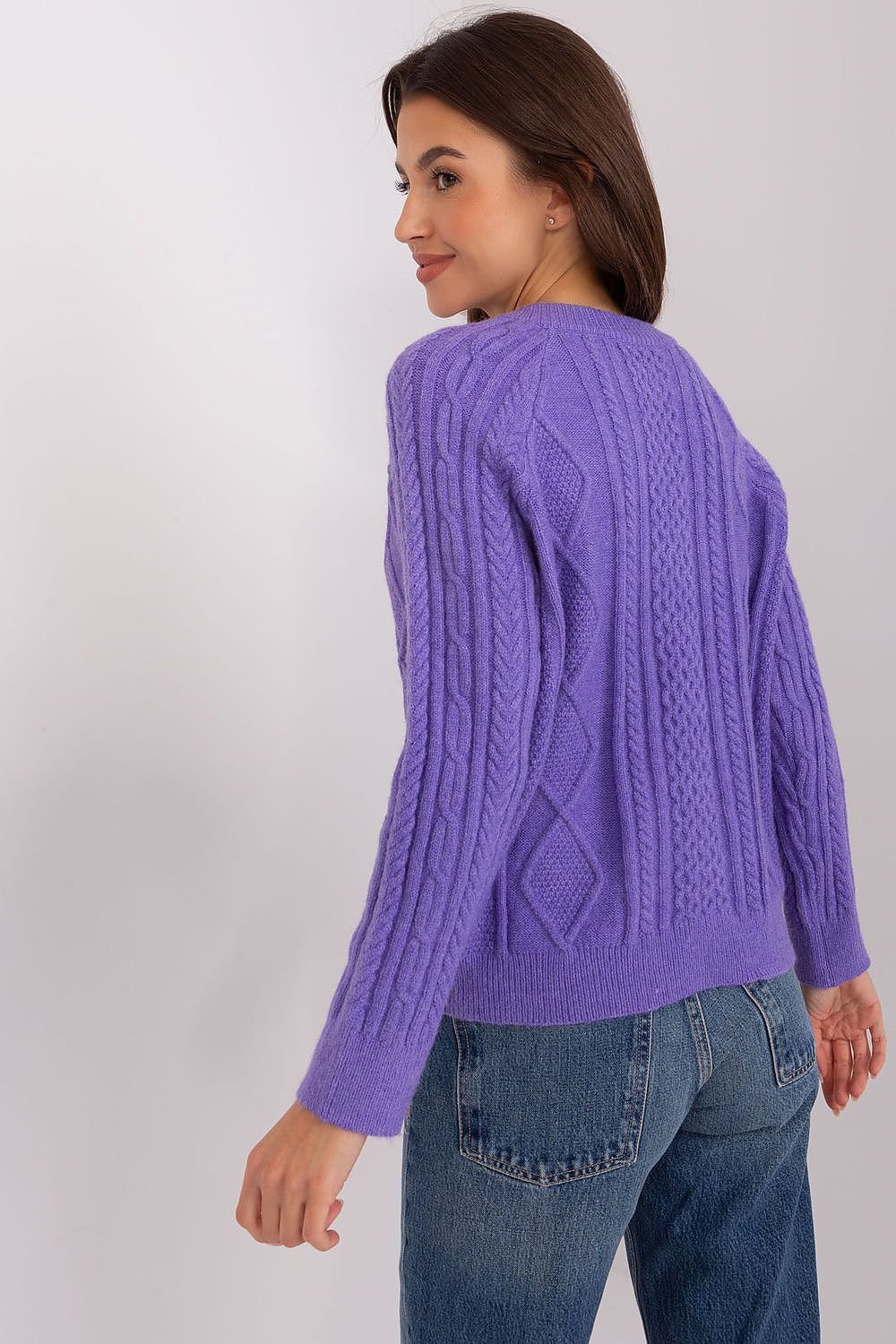 Stylisher Rundhals-Cardigan mit Knopfdetails