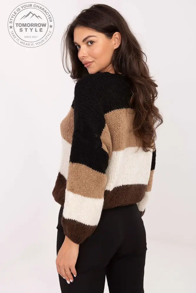 Damen Oversize - Pullover mit Streifen - Tomorrow Style