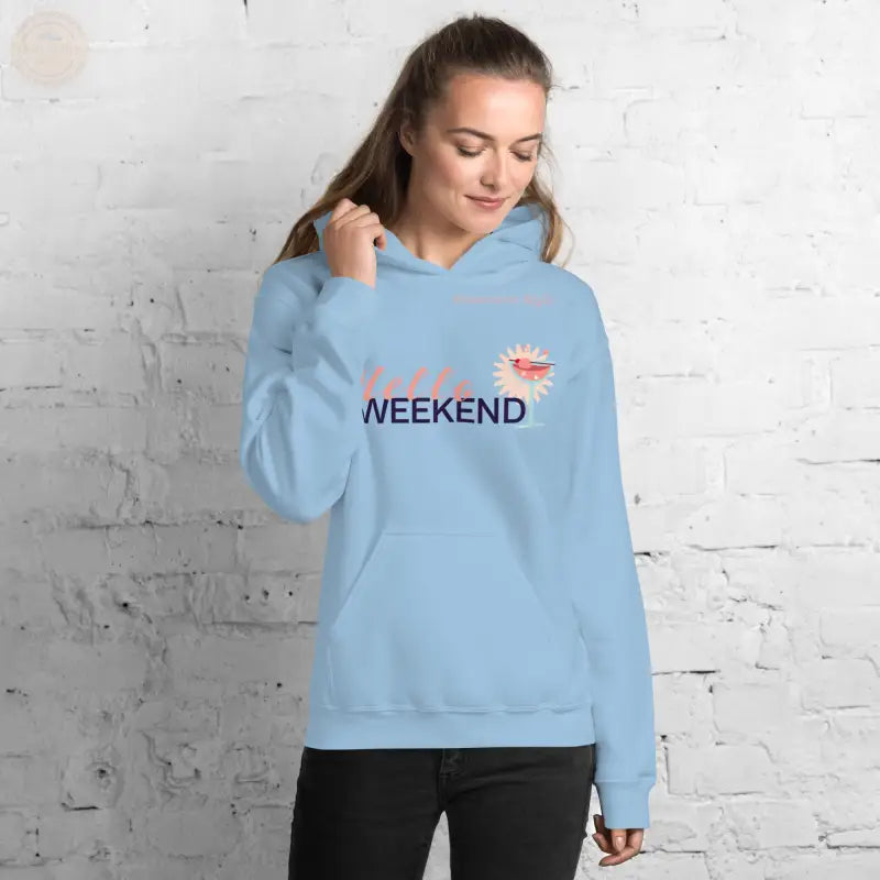 Damen Hoodie - Hellblau / S