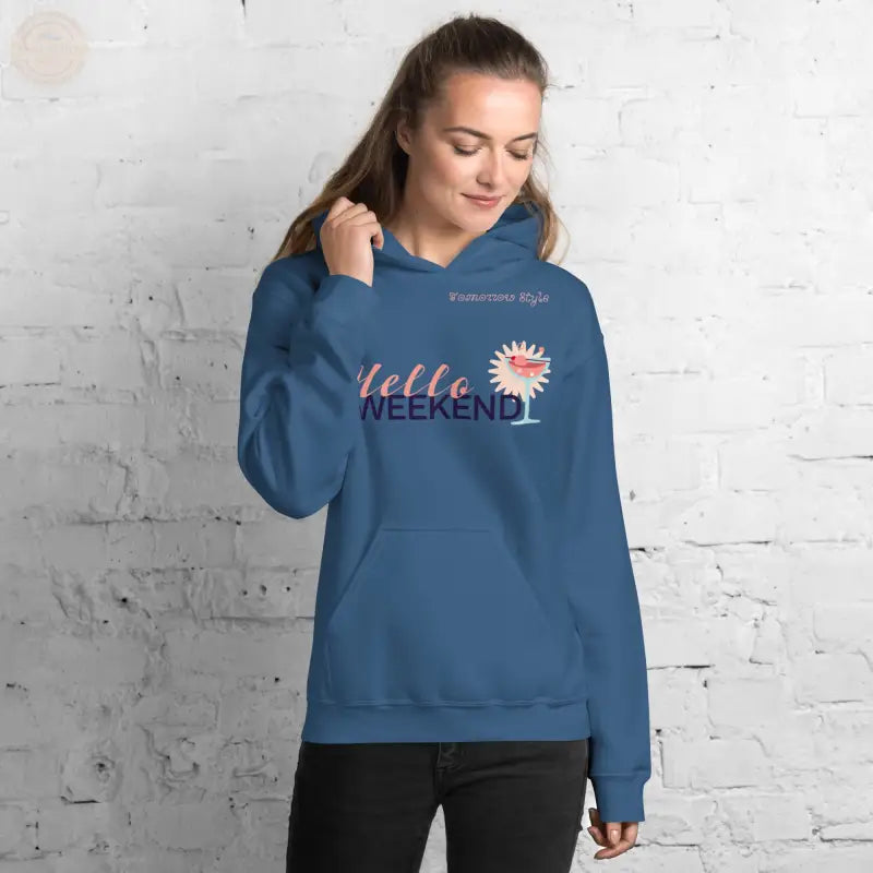 Damen Hoodie - Indigoblau / S