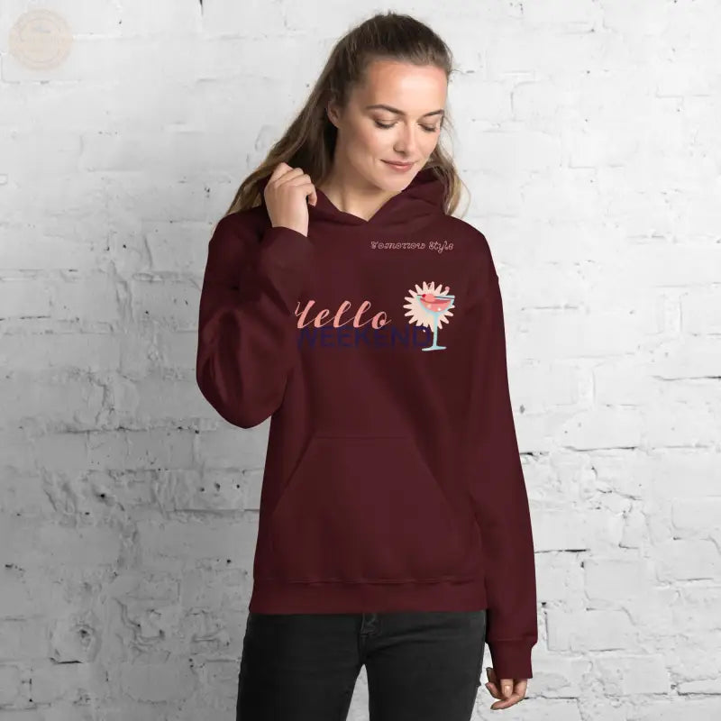 Damen Hoodie - Kastanienbraun / S