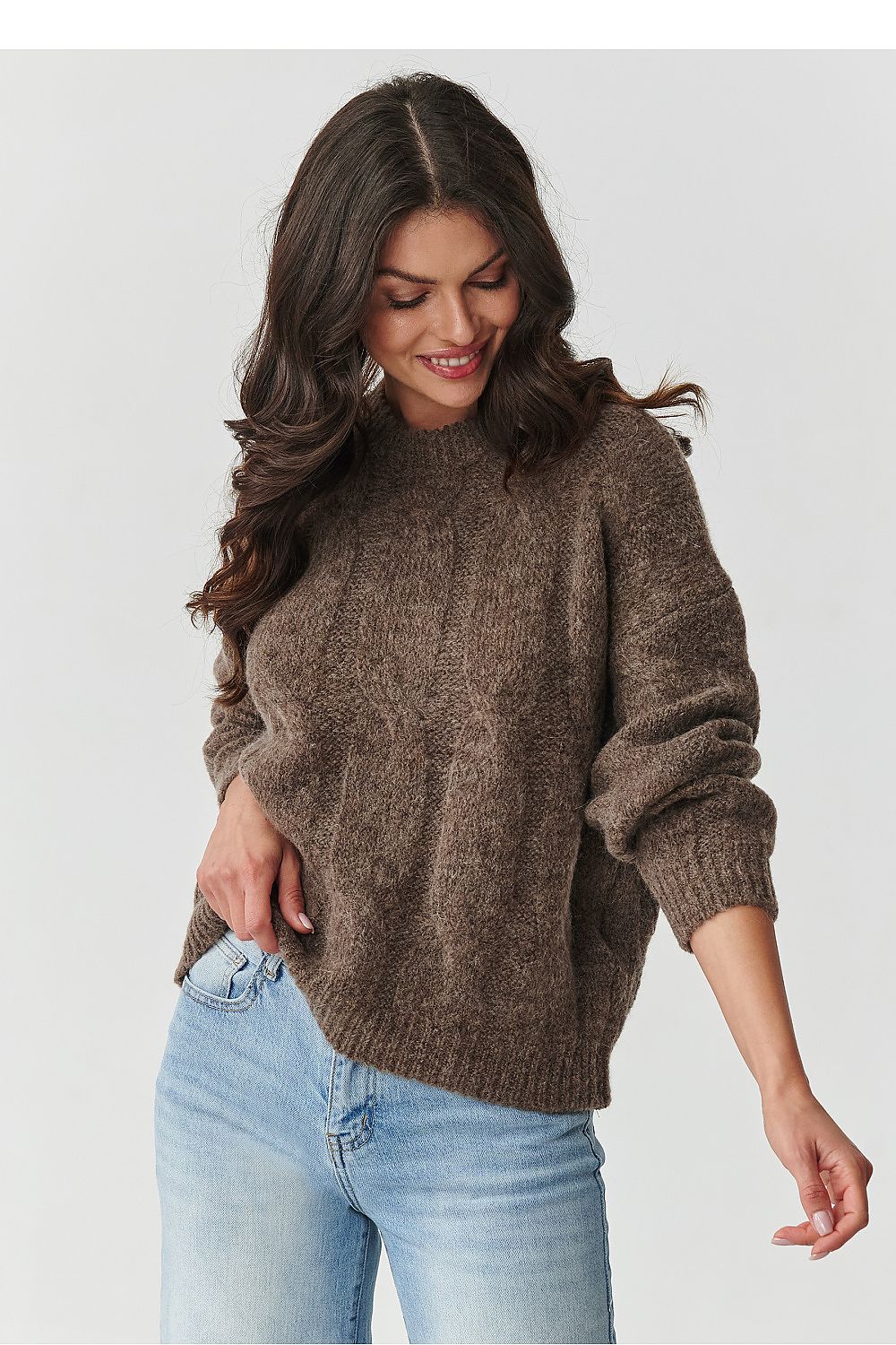 Pullover model 217361 Makadamia