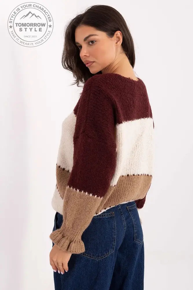 Multi - Striped Elegance Cardigan - Tomorrow Style