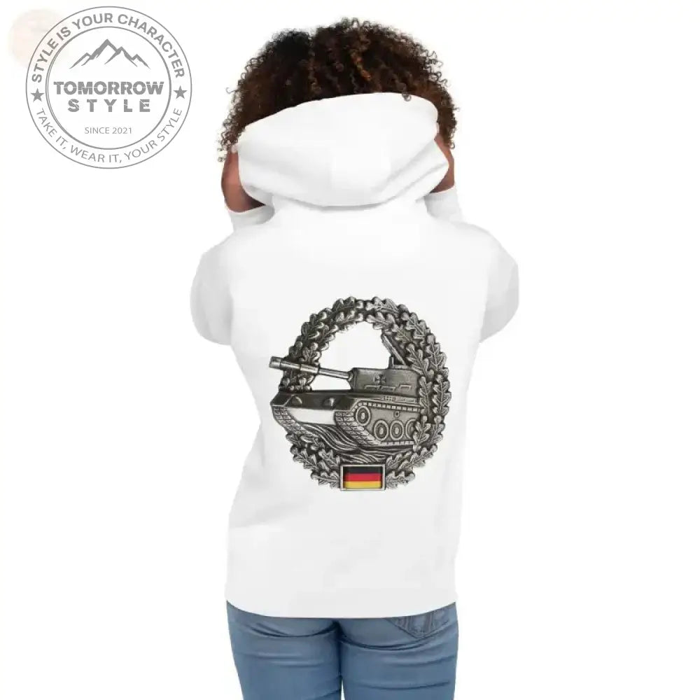 Panzerabzeichen Streetwear: Gestickter Bundeswehr - Hoodie - Tomorrow Style