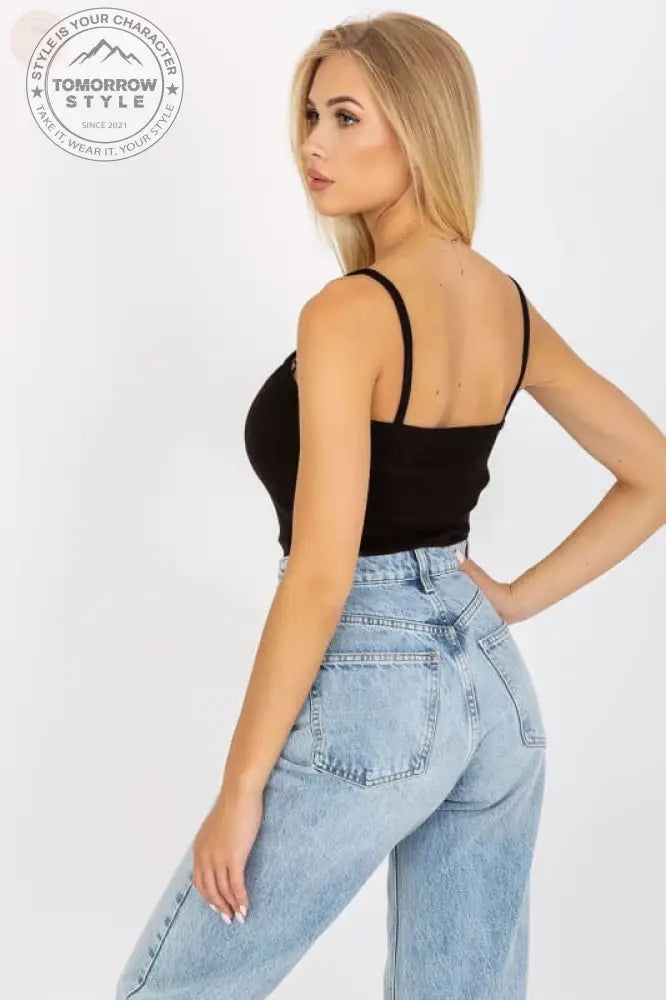 Schickes, geripptes Oberteil mit Spitzenbesatz! - Tomorrow Style