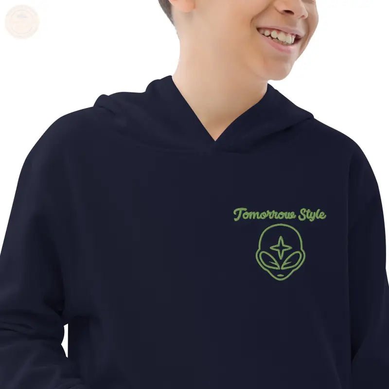 Abenteuerbereiter bestickter Vlies - Hoodie für Jungen - Tomorrow Style