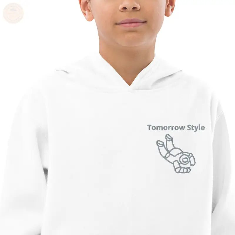 Abenteuerlustiger Bestickter Vlies - Hoodie für Jungen - Tomorrow Style