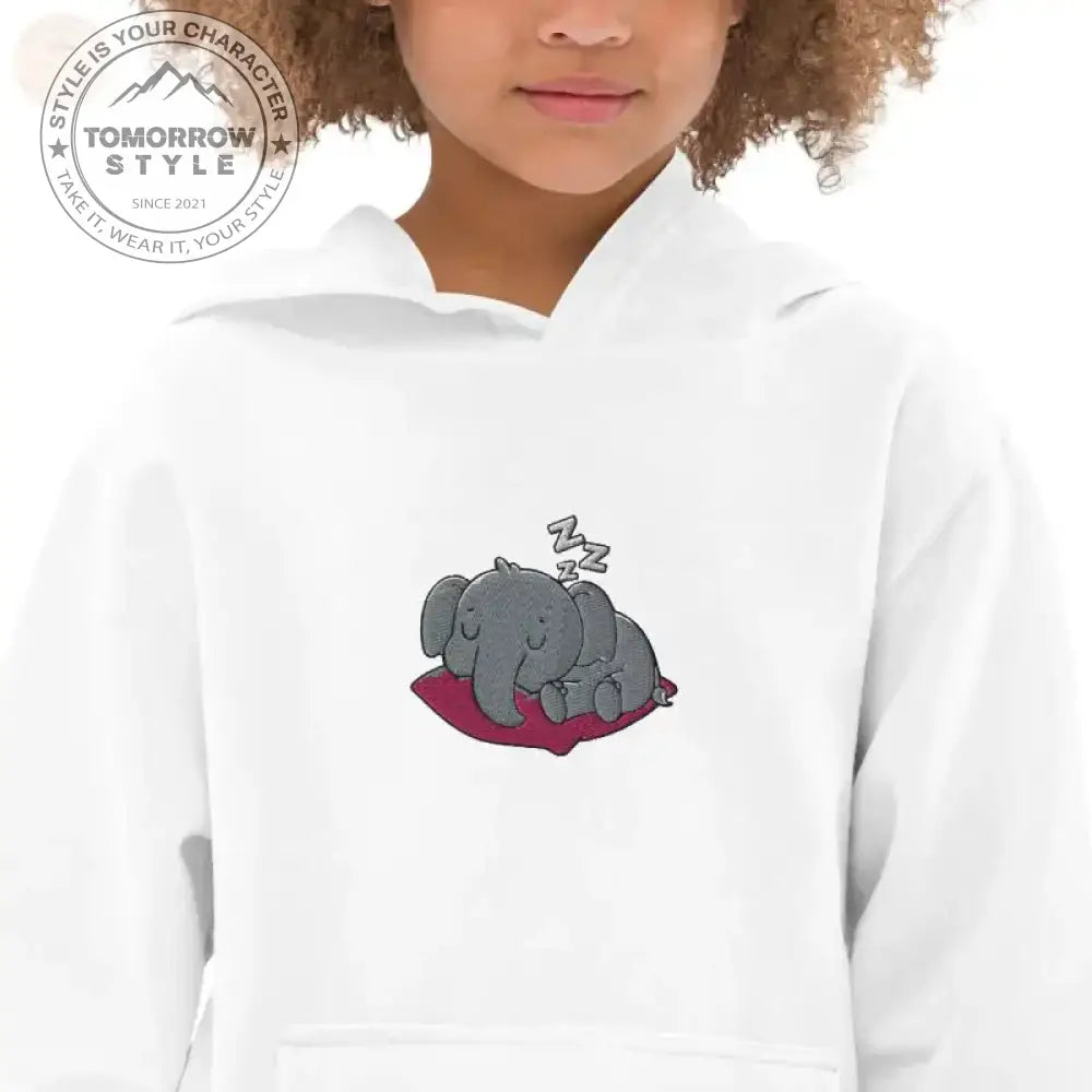 Abenteuerbereiter bestickter Vlies - Hoodie für Mädchen - Tomorrow Style