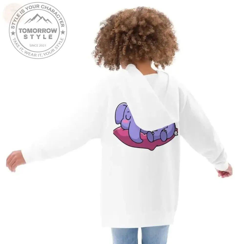 Abenteuerbereiter bestickter Vlies - Hoodie für Mädchen - Tomorrow Style