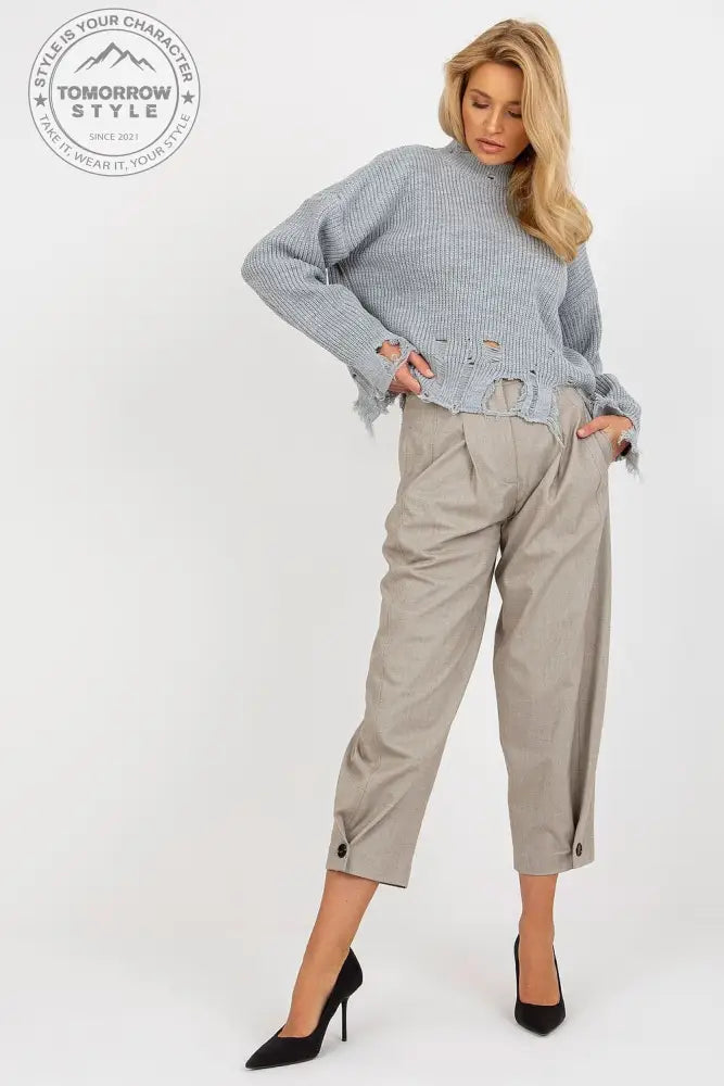 Timeless Twist Stehkragen-Pullover