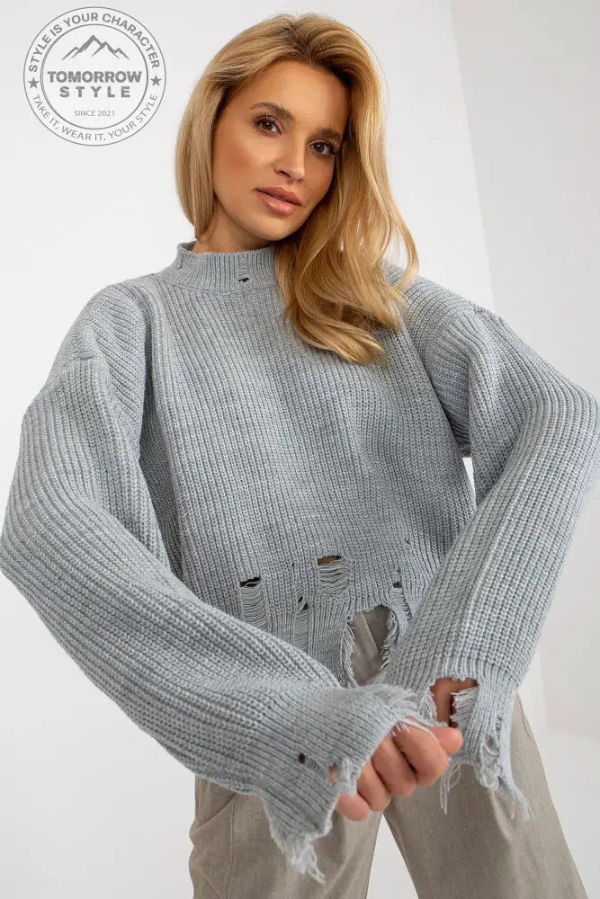 Timeless Twist Stehkragen-Pullover