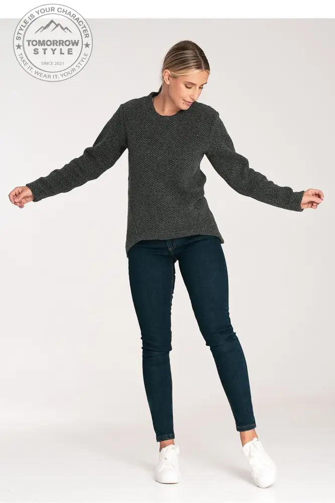 Modern Cut Round Neck Sweater