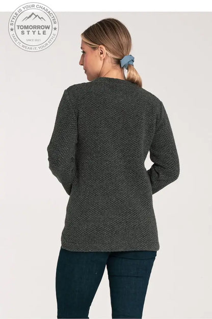 Modern Cut Round Neck Sweater