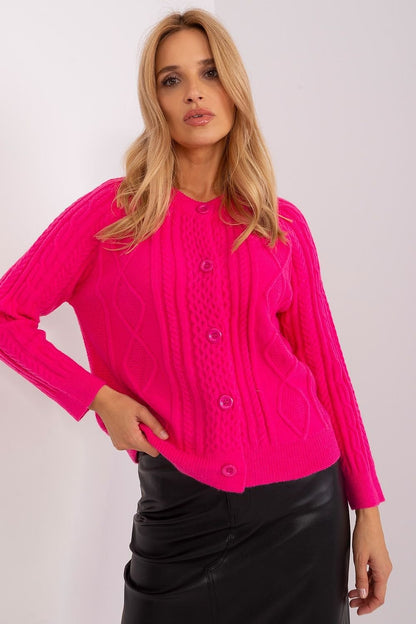 Stylisher Rundhals-Cardigan mit Knopfdetails