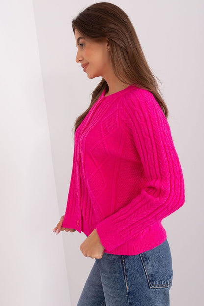 Stylisher Rundhals-Cardigan mit Knopfdetails