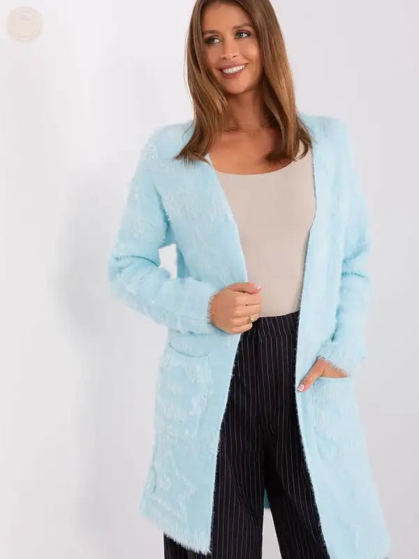 Aufgeknöpfter Strick - Cardigan: Lässiger Komfort in Blau - Tomorrow Style