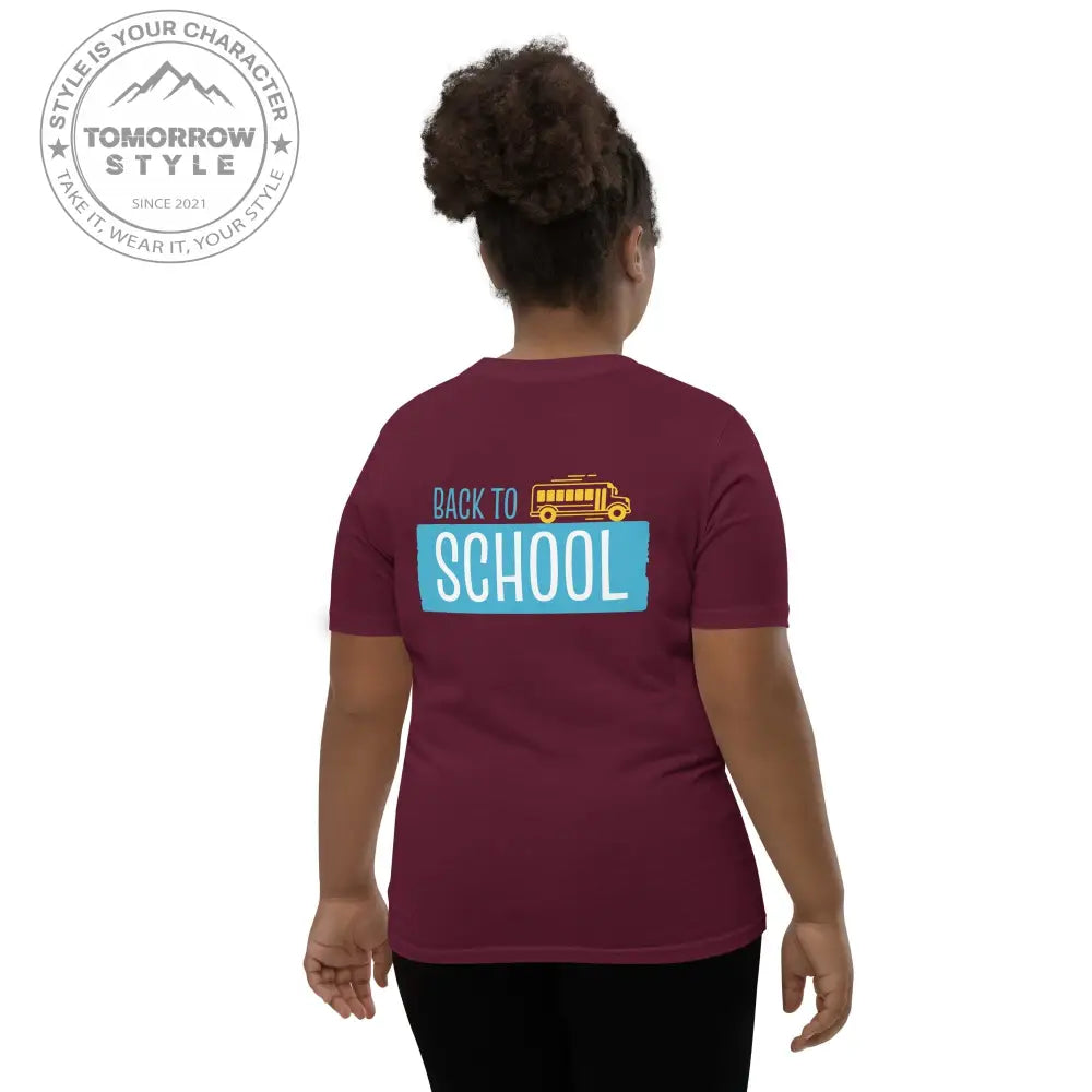 Back to School - Spaß auf allen Kurzarm - Trails!“ Mädchen T-Shirt mit coolem Motiv - Tomorrow Style