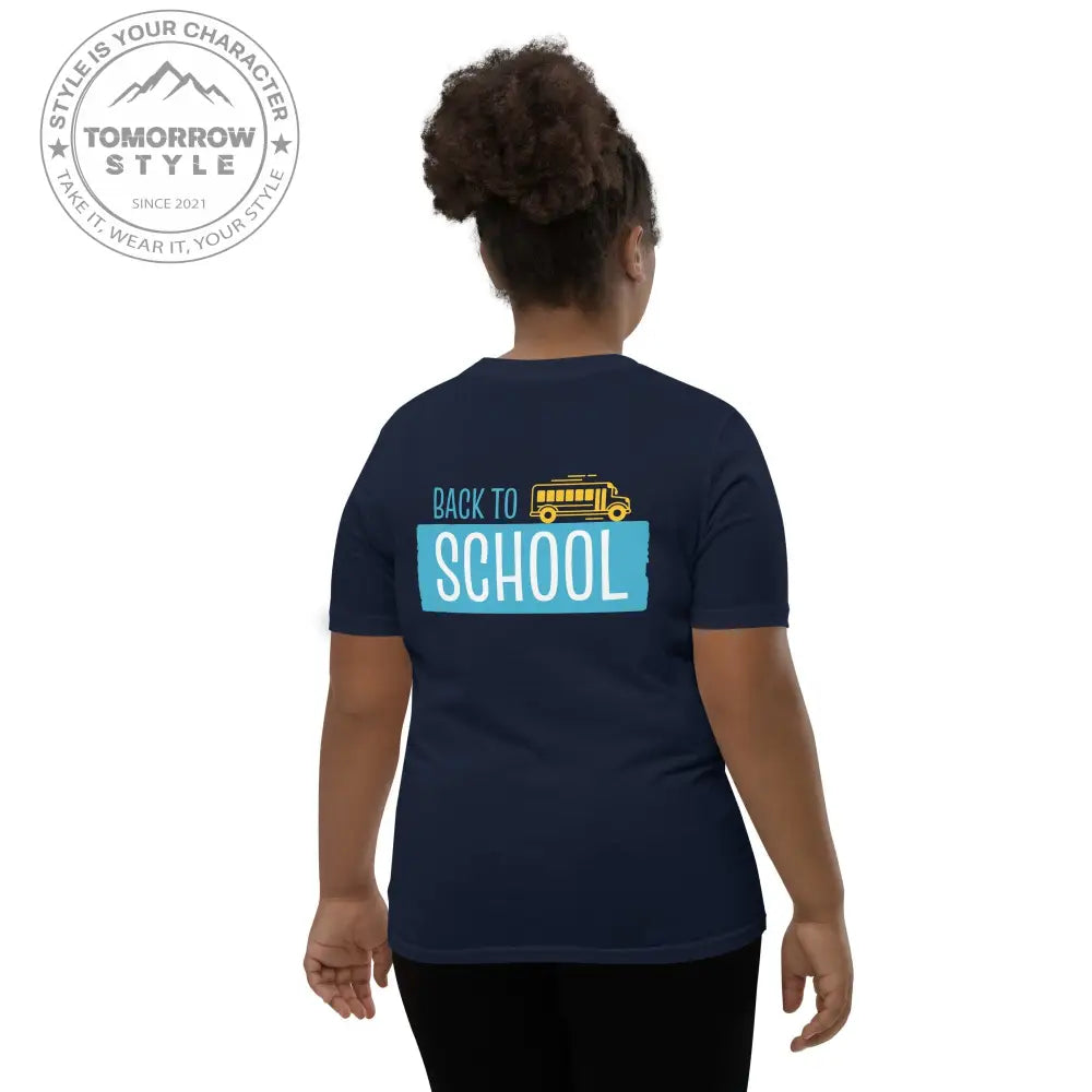 Back to School - Spaß auf allen Kurzarm - Trails!“ Mädchen T-Shirt mit coolem Motiv - Tomorrow Style