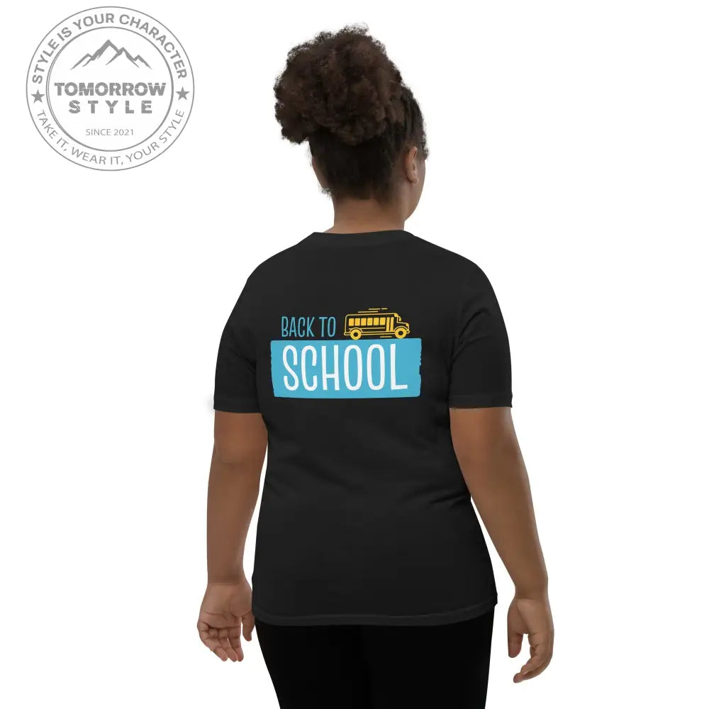 Back to School - Spaß auf allen Kurzarm - Trails!“ Mädchen T-Shirt mit coolem Motiv - Tomorrow Style