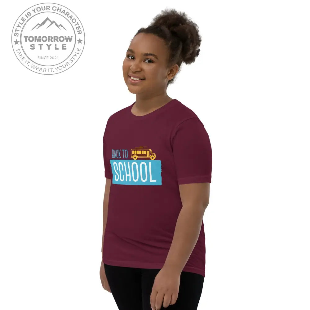 Back to School - Spaß auf allen Kurzarm - Trails!“ Mädchen T-Shirt mit coolem Motiv - Tomorrow Style