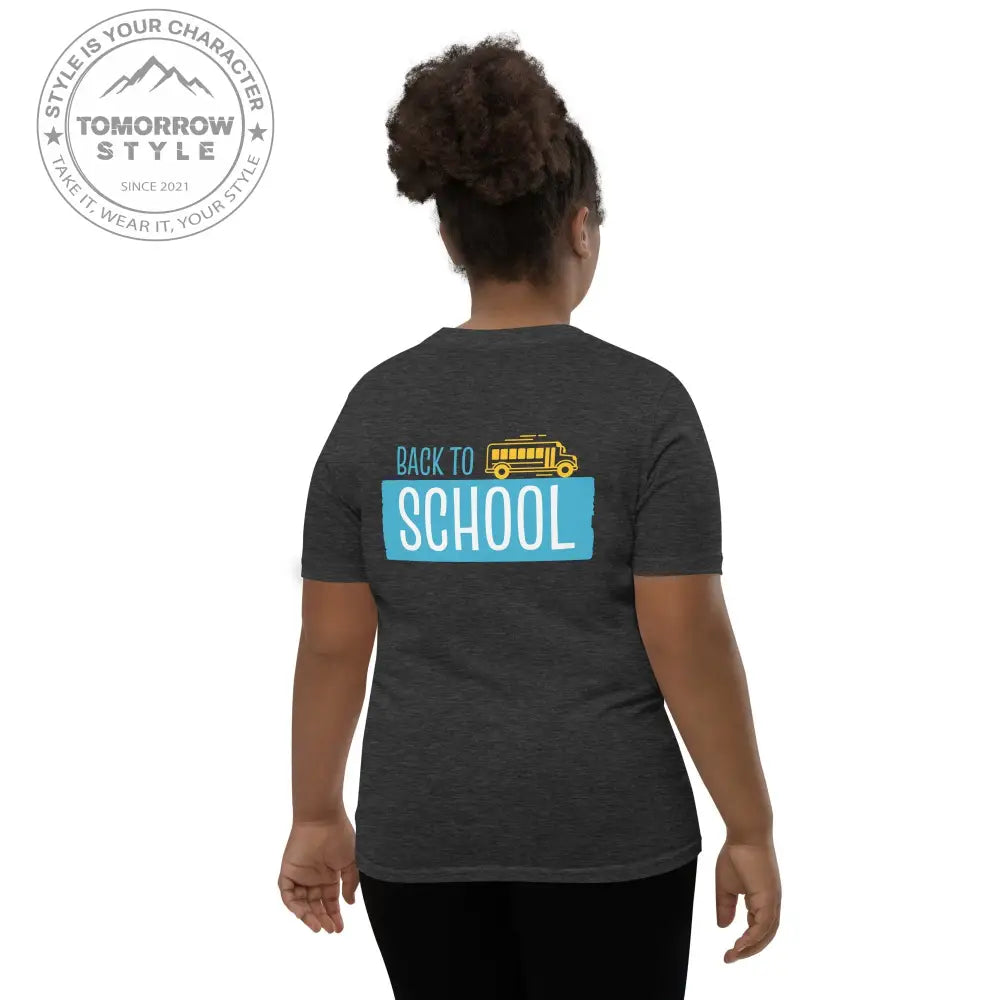 Back to School - Spaß auf allen Kurzarm - Trails!“ Mädchen T-Shirt mit coolem Motiv - Tomorrow Style