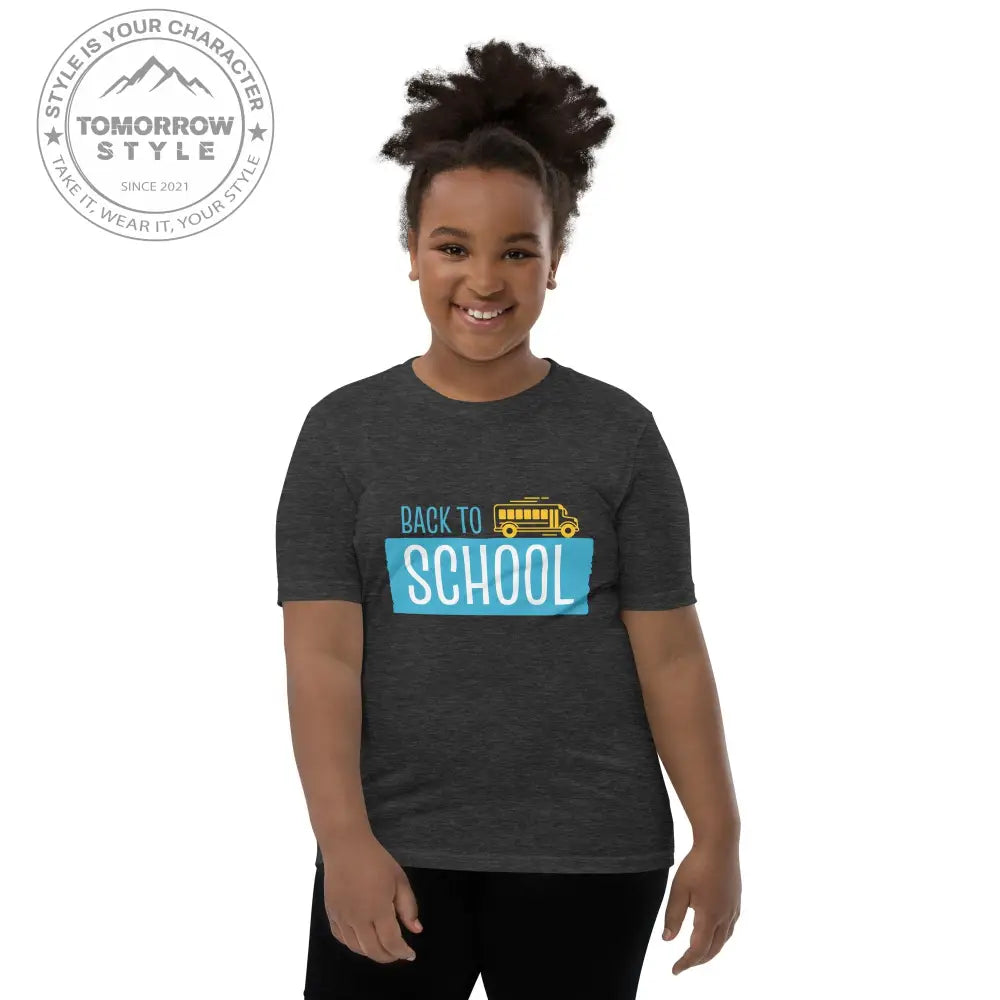 Back to School - Spaß auf allen Kurzarm - Trails!“ Mädchen T-Shirt mit coolem Motiv - Tomorrow Style