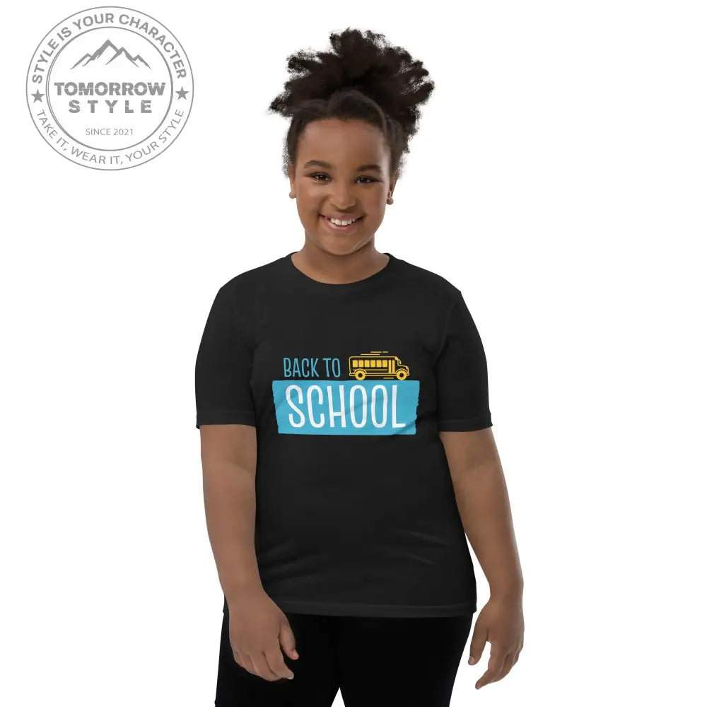 Back to School - Spaß auf allen Kurzarm - Trails!“ Mädchen T-Shirt mit coolem Motiv - Tomorrow Style