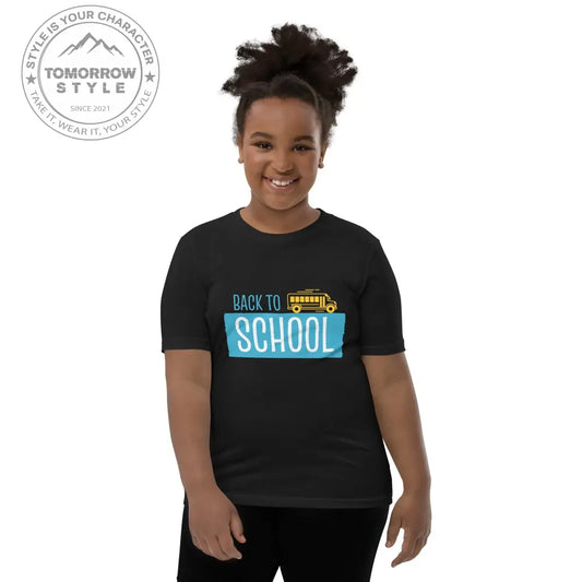 Back to School - Spaß auf allen Kurzarm - Trails!“ Mädchen T-Shirt mit coolem Motiv - Tomorrow Style