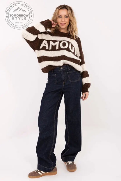 Ballonärmel Pullover - Amour - Tomorrow Style