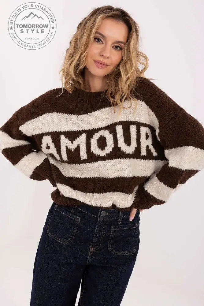 Ballonärmel Pullover - Amour - Tomorrow Style