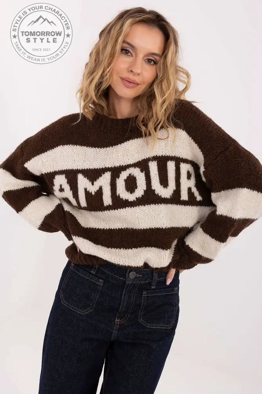 Ballonärmel Pullover - Amour - Tomorrow Style
