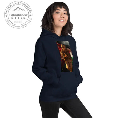 Bedruckter Damen Hoodie mit Motto „Gerechtigkeit für Palästina“ - Tomorrow Style
